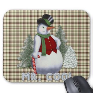 Mr. Cool   Snowman Mouse Pad