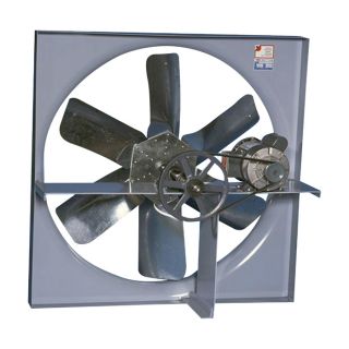 Canarm Belt Drive Wall Exhaust Fan with Cabinet, Back Guard and Shutter — 24in., 7207 CFM, 3-Phase, Model# XB24CBS30100M