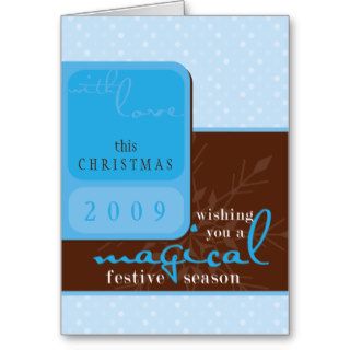 PERSONALIZED GREETING CARD  magical snowflake 3