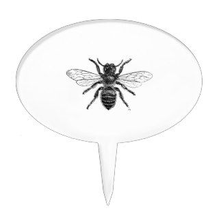 Bee on Stone Cake Topper