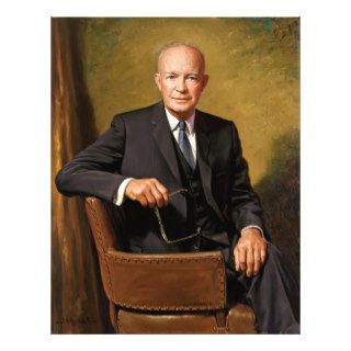 Dwight D Eisenhower Official Presidential Portrait Art Photo