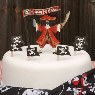 pirate set cake decoration by birchcraft