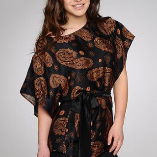 modern paisley top by pattern passion