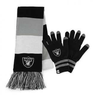 NFL Baker Scarf and Gloves Set   Raiders