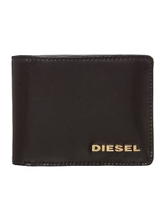 Diesel Logo billfold wallet Black