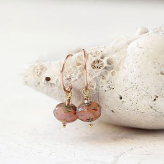 rose gold earrings by artique boutique
