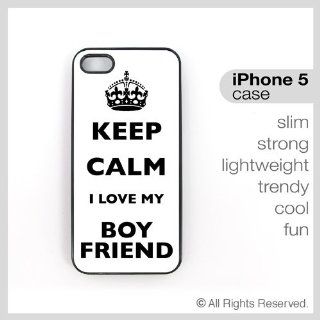 iPhone 5 Case Keep Calm I Love My Boyfriend Cell Phones & Accessories