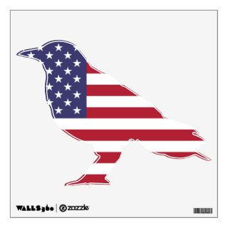 American Flag Bird Wall Decal