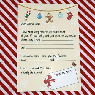 'dear santa' letter by bonnie blackbird