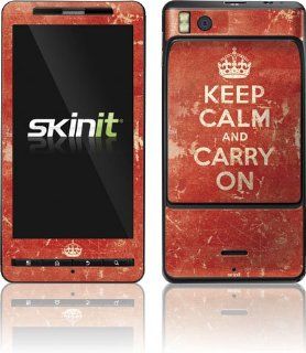 Keep Calm and Carry On Distressed   Motorola Droid X2   Skinit Skin Cell Phones & Accessories