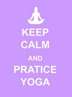 Keep Calm and Practice Yoga Poster (18.00 x 24.00)   Prints