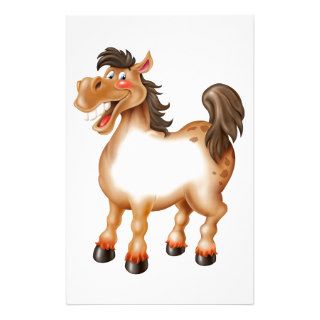 Funny horse, grappig paard custom stationery