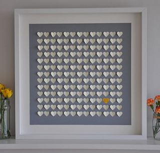 personalised wedding heart guestbook by hello sweetpea