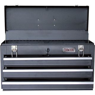 Wel-Bilt 20in. 3-Drawer Portable Steel Toolbox  Tool Boxes