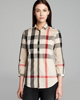 Burberry Brit Ruched Button Down Shirt's