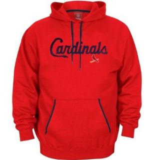 St. Louis Cardinals Charged Embroidered Hooded Sweatshirt   Medium  Sports Fan Sweatshirts  Clothing