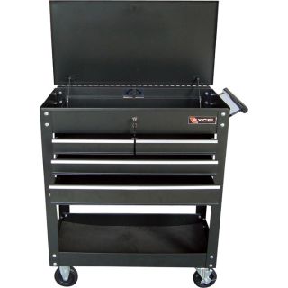 Excel Rolling Tool Cart — 4 Drawers, Model# TC400  Work Carts