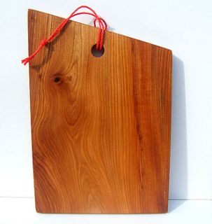 handmade fat english elm chopping board by red thumb print