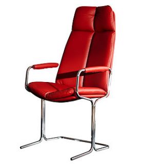 eleganza high back leather armchair by pieff