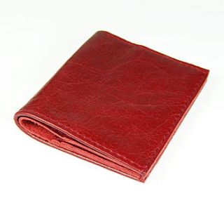 personalised mens leather bi folding wallet by de lacy