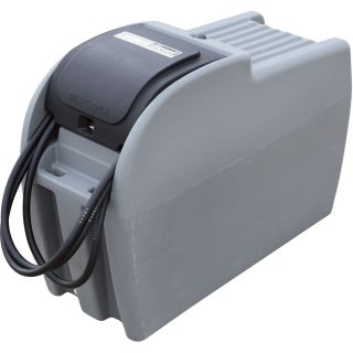 EnduraPlas Diesel Fuel Poly Transfer Tank with 12 Volt Pump — 100-Gal., Narrow Style, Model# DLN10012V10  Auxiliary Transfer Tanks