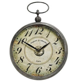pocket watch style wall clock by nordal by idea home co