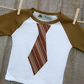 mini executive tie t shirt by frogs+sprogs