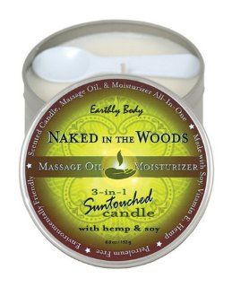 Suntouch hemp candle naked in the woods 6oz round tin (Pack Of 4) Health & Personal Care