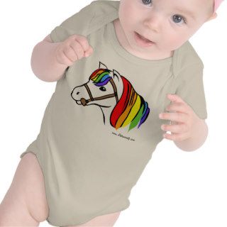 Eighties Rainbow Horse Tee Shirts