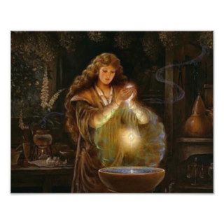 WITCH CASTING SPELL PHOTO ART