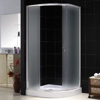 DreamLine Sparkle 35x73 inch Frosted Glass Shower Enclosure DreamLine Shower Doors