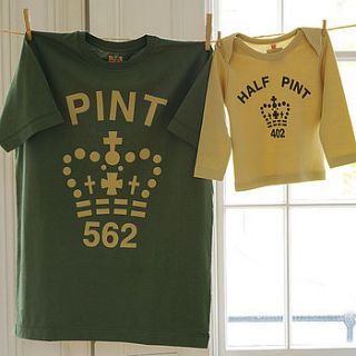 pint & half pint twinset   army toffee by twisted twee
