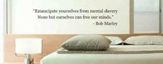Emancipate yourself BOB MARLEY QUOTE decal sticker wall rasta one love reggae jamaica cool   Other Products  