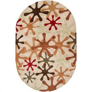 Surya Athena Off White Transitional Accent Rug   8' x 10' Oval