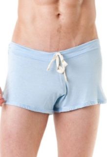 N2N   L2  Sexy Super Soft Silk Like Featherlight Lounge Shorts  Mocha, Blue or Silver at  Mens Clothing store