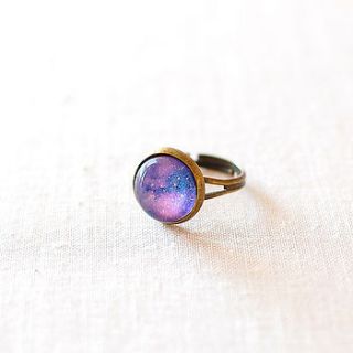 purple galaxy ring by juju treasures