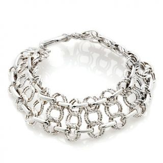 Michael Anthony Jewelry® Sterling Silver Triple Row Link 8" Bracelet