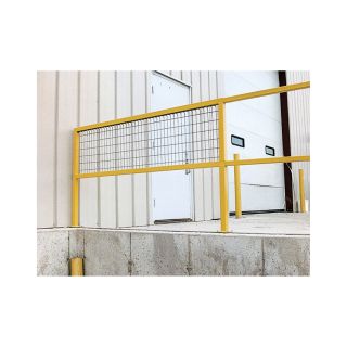 Vestil Steel Square Handrail Option — Wire Mesh, 48in.L x 22in.H, Model# WM-48  Safety Railing