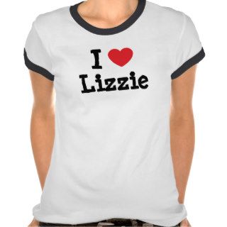 I love Lizzie heart T Shirt