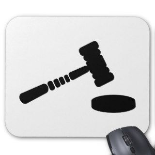 Judge hammer mouse pad