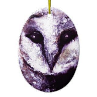 Barn Owl Christmas Tree Ornaments