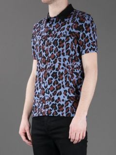 Raf Simons   Fred Perry Leopard Print Polo Shirt