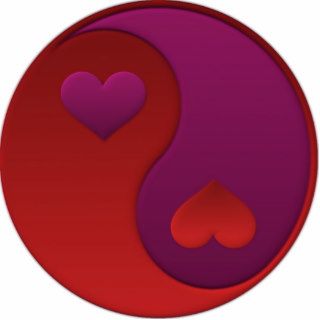 Valentine Yin Yang Cut Outs