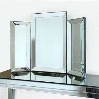 large modern three fold mirror by out there interiors