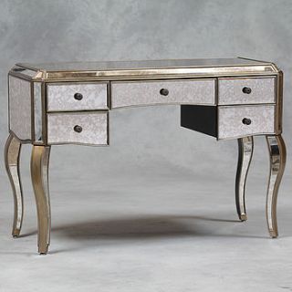 silver trimmed five drawer dressing table by out there interiors