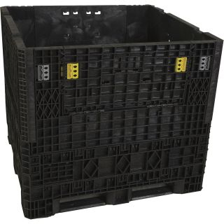 Triple Diamond Plastics Heavy-Duty Collapsible Bulk Storage Container — 48in.L x 45in.W x 42in.H, 1500Lb. Capacity,  Model# TDP-4548-42  Collapsible Containers