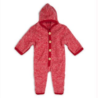 organic merino wool baby snugglesuit pramsuit by lana bambini
