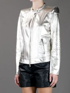Roberto Cavalli Metallic Leather Jacket