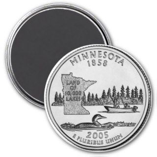 2005 Minnesota State Quarter magnet