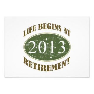 Life Begins At Retirement (2013) Invitation